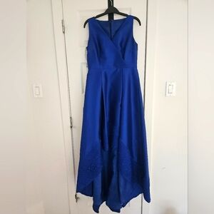 Blue Long Dress with Pockets